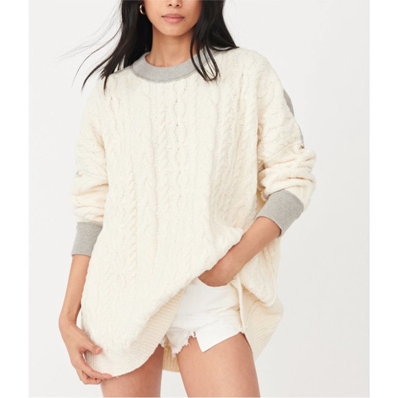 Free People Sweaters - Free People Olympia Cableknit Pullover Size XS